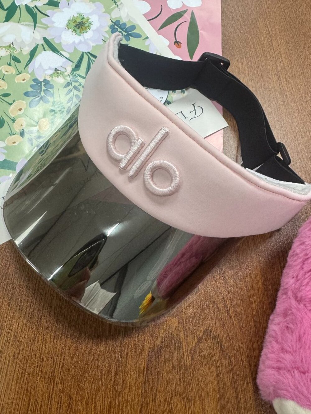 NWT🌸Alo Yoga Airlift Solar Visor Pink Tennis Golf Cap🌷Sporty Chic Sun Hat